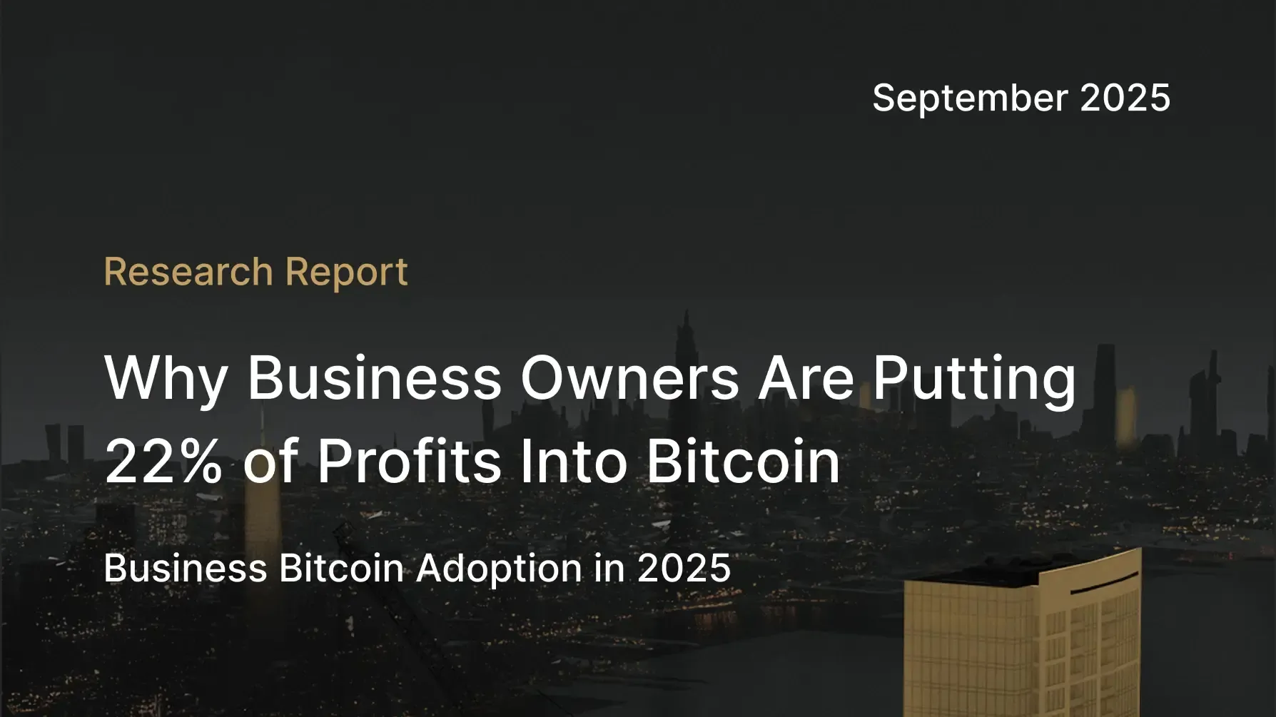 Why Business Owners Are Putting 22% of Profits Into Bitcoin